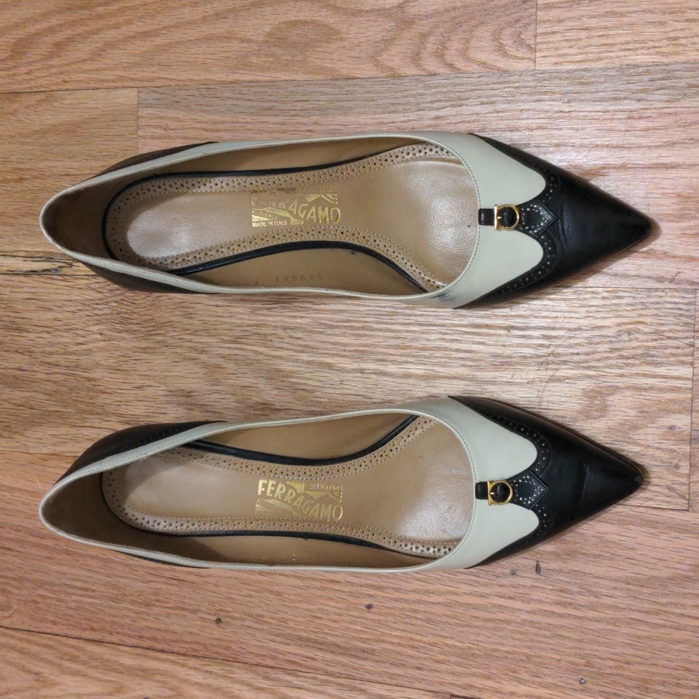 Salvatore Ferragamo leather heels